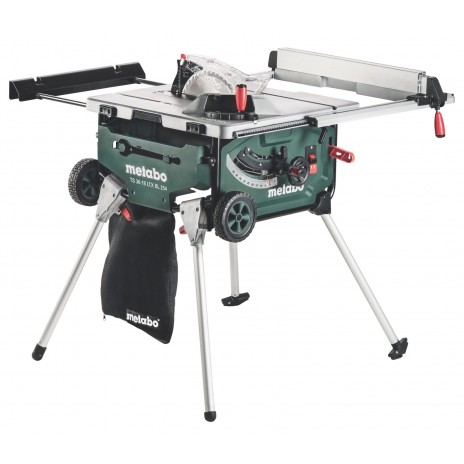 Metabo 2x18 Volt Επιτραπέζιο Δισκοπρίονο Μπαταρίας TS 36-18 LTX BL 254 με βάση και λειτουργία τρόλεϊ