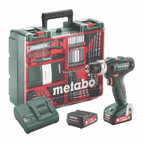 Metabo 12 Volt Κρουστικό Δραπανοκατσάβιδο Μπαταρίας PowerMaxx SB 12 Set