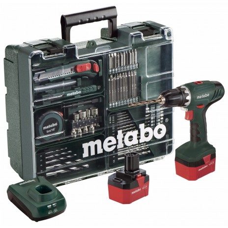 Metabo 12 Volt Δραπανοκατσάβιδο Μπαταρίας 2 Ταχυτήτων BS 12 NiCd Set Κινητό Συνεργείο