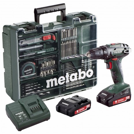Metabo 18 Volt Δραπανοκατσάβιδο Μπαταρίας 2 Ταχυτήτων BS 18 Set Κινητό Συνεργείο