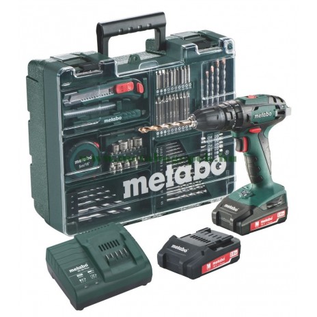 Metabo 18 Volt Κρουστικό Δραπανοκατσάβιδο Μπαταρίας 2 Ταχυτήτων SB 18 Set Κινητό Συνεργείο
