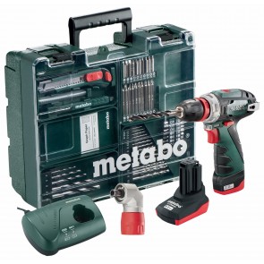 Metabo 10.8 Volt Δραπανοκατσάβιδο Μπαταρίας PowerMaxx BS Quick Pro Set 