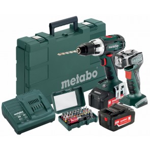 Metabo 18 Volt Δραπανοκατσάβιδο Μπαταρίας BS 18 LT Set + Φακός ULA-LED + Κουτί με μύτες SP 32 τεμάχια