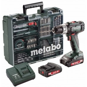 Metabo 18 Volt Κρουστικό Δραπανοκατσάβιδο Μπαταρίας 2 Ταχυτήτων SB 18 L Set