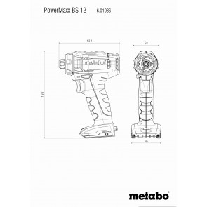 Metabo 12 Volt Δραπανοκατσάβιδο Μπαταρίας PowerMaxx BS 12