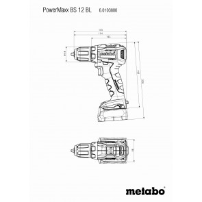 Metabo 12 Volt Δραπανοκατσάβιδο Μπαταρίας PowerMaxx BS 12 BL