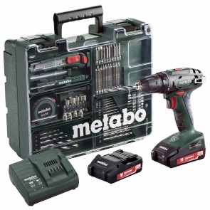 Metabo 18 Volt Δραπανοκατσάβιδο Μπαταρίας 2 Ταχυτήτων BS 18 Set Κινητό Συνεργείο