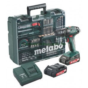 Metabo 18 Volt Κρουστικό Δραπανοκατσάβιδο Μπαταρίας 2 Ταχυτήτων SB 18 Set Κινητό Συνεργείο