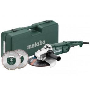 Metabo 2200 Watt Γωνιακός Τροχός Σετ WE 2200-230 με 2 διαμαντόδισκους