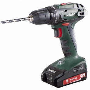 Metabo 18 Volt Δραπανοκατσάβιδο Μπαταρίας 2 Ταχυτήτων BS 18 με 2 μπαταρίες